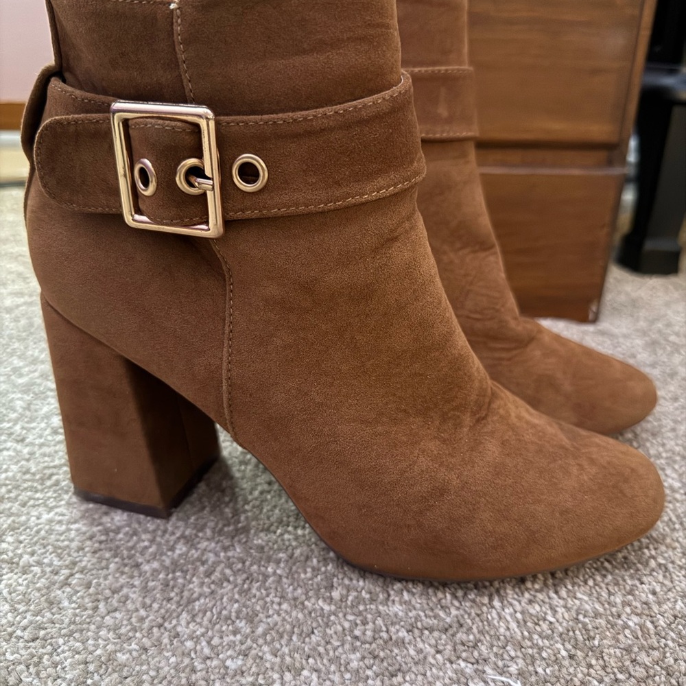 Brown Suede Ankle Boots